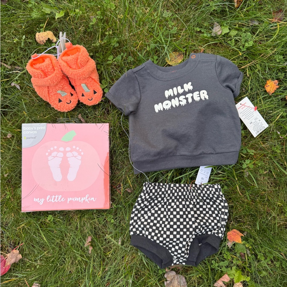 Cat & Jack Halloween Baby Bundle Set for New Born